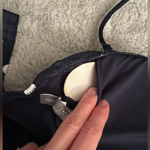 aerie navy & white polka dot bikini - Picture 4 of 5